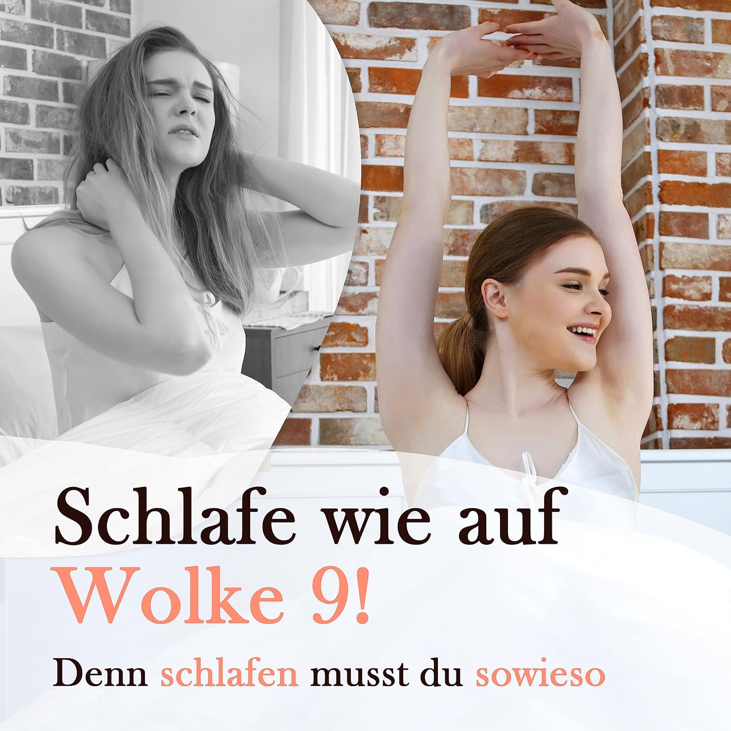 Nackenstützkissen, 72 x 42 x 15 cm, orthopädisches Memory-Schaum-Kissen, Memory-Schaum-Kissen mit waschbarem Bezug, hypoallergenes und milbenresistentes Kissen – Bild 7