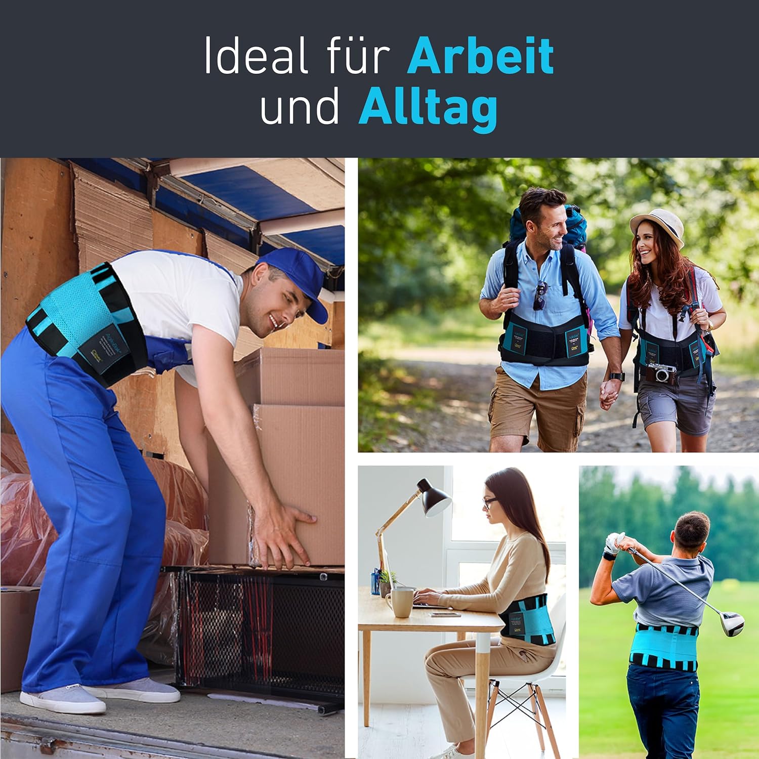 Rückenbandage – lindert Schmerzen und beugt Verletzungen vor. Medizintechnik AgileBak von Clever Yellow – Bild 8
