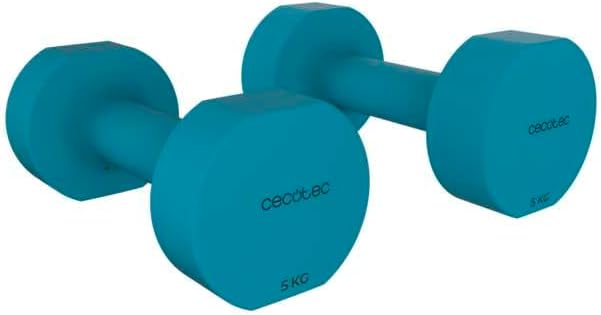 Cecotec Drumfit 500 DoubleNeo Hanteln, 2er-Set, 5 kg, Neoprenbeschichtung, kompaktes und rutschfestes Design, Kraft-, Beweglichkeits-, Gleichgewichts- und Ausdauertraining