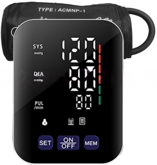 Blutdruckmessgerät V8 Ultra, automatisches Oberarm-Blutdruckmessgerät mit Manschette, LED-Anzeige, kompakt und tragbar für den Heimgebrauch und auf Reisen – Bild 8