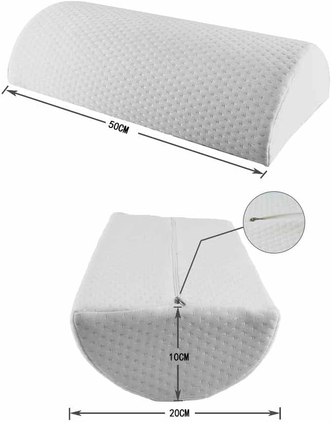 Kniekissen für Seitenschläfer, langes Beinkissen, Schoßkissen, Memory-Schaum, kann als Nackenkissen, Lendenkissen, Beinkissen, Knöchelkissen verwendet werden – Bild 3