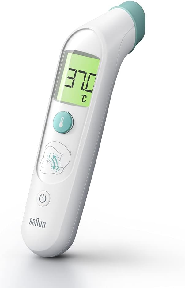 Braun Sensian Swipe 5 Schläfenthermometer, TempleSwipe-Technologie, farbcodierte Digitalanzeige, geeignet für Babys und Kinder, 3-Sekunden-Ergebnisse, die Marke Nr. 1 bei Ärzten (1), BST200 – Bild 2