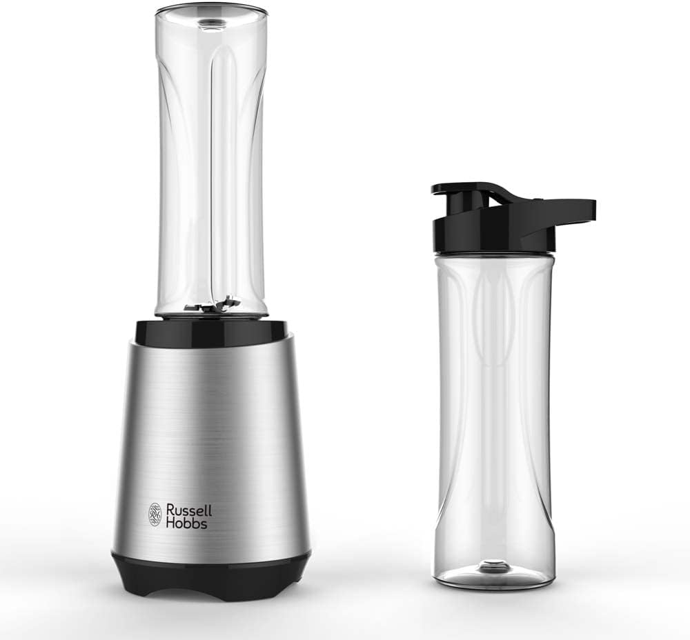 Russell Hobbs 23470-56 Mix&Go Steel Mixer/Standmixer, Smoothie Maker (300 Watt), Edelstahl, inklusive 2 Trinkflaschen, 600 ml – Bild 5