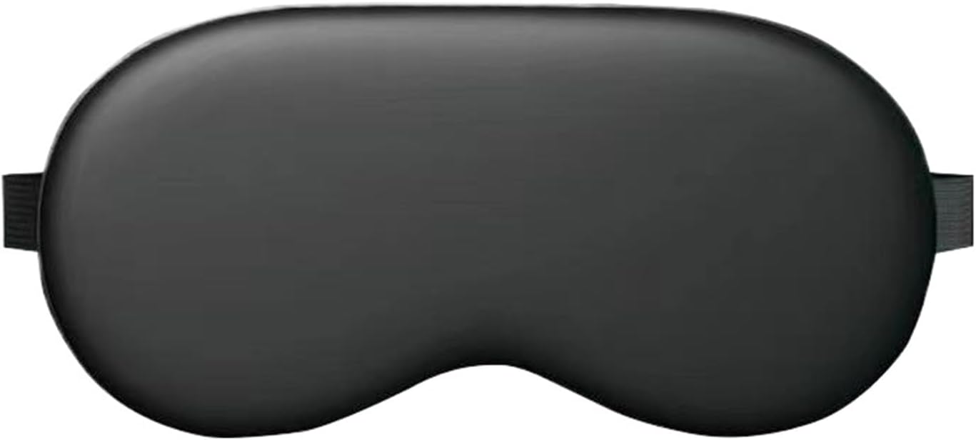 Premium-Schlafmaske mit verstellbarem Gummiband, perfekt für Seitenschläfer, Reisen und Yoga, lichtblockierend, atmungsaktiv, angenehm zu tragen, Unisex, (schwarz)
