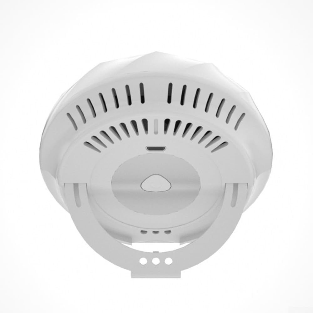 6-in-1 Kohlendioxid-Detektor mit WLAN, Luftqualitätsmonitor für TVOC-Temperaturfeuchtigkeit, Echtzeit-App-Steuerung, Ton- und Farbalarm, Datenspeicherung, Weiß – Bild 4