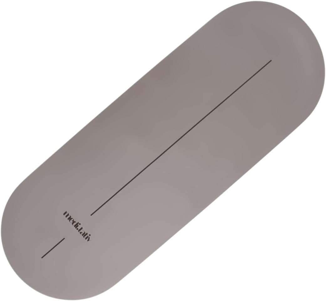 Ovale Yogamatte & Pilatesmatte in Kapselform, 190 x 68 x 0,42 cm, gelenkschonend, rutschfest & biologisch abbaubar, inklusive Tragegurt, TÜV geprüft & REACH zertifiziert – Bild 2