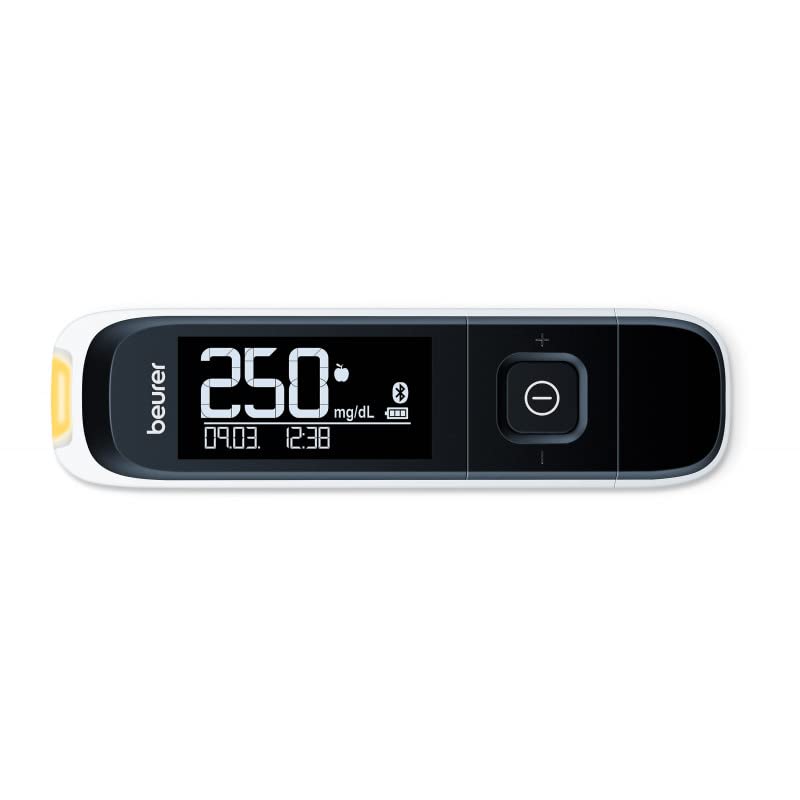 Beurer Medical GL 60 mg/dl Blutzuckermessgerät mit Plug-in-USB, Stechhilfe, 10 Teststreifen, steril, 10 Lanzetten mit praktischem Etui – Bild 2