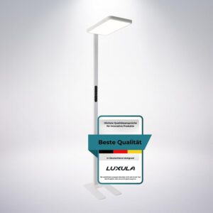 LUXULA LED-Büro-Stehleuchte, dimmb...