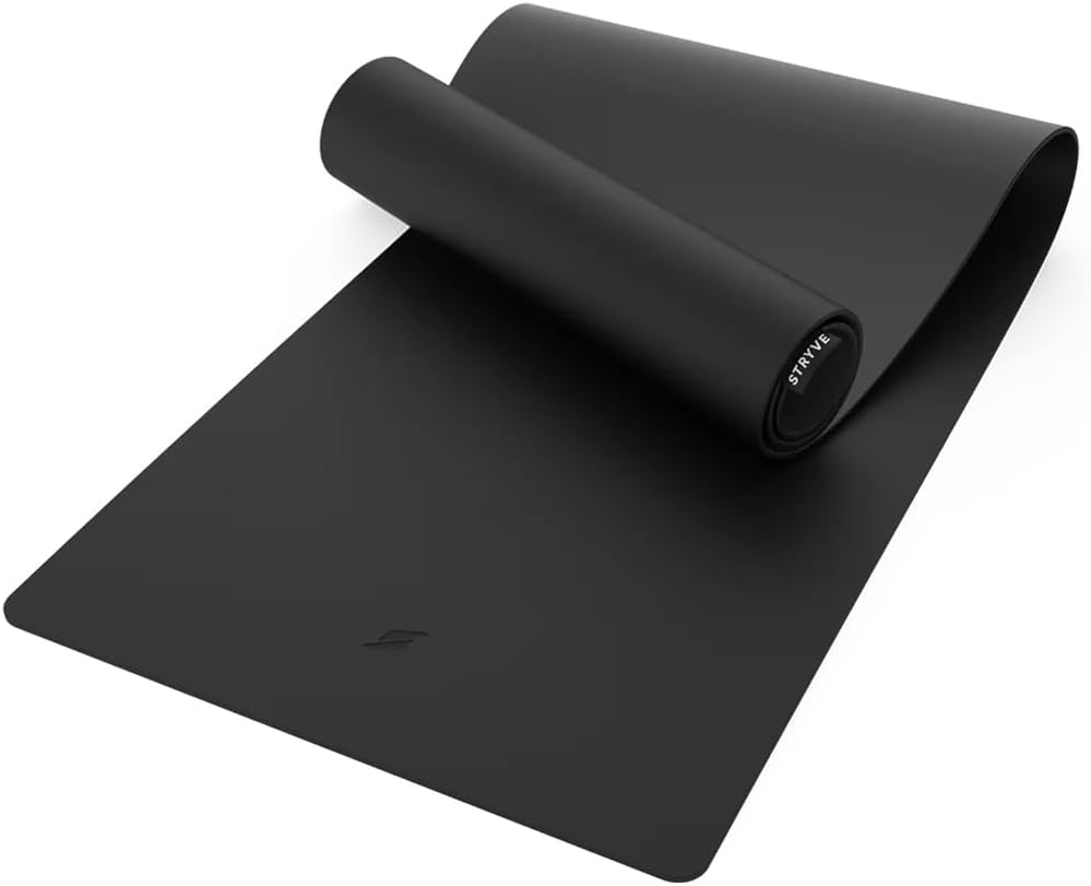 STRYVE Training Mat Pro – Yogamatte rutschfest – Yogamatte aus Naturkautschuk & PU – Trainingsmatte, Fitnessmatte & Sportmatte für Home Gym, Pilates, Yoga & HIIT – 5 mm Gymnastikmatte groß (181 x 61 cm)