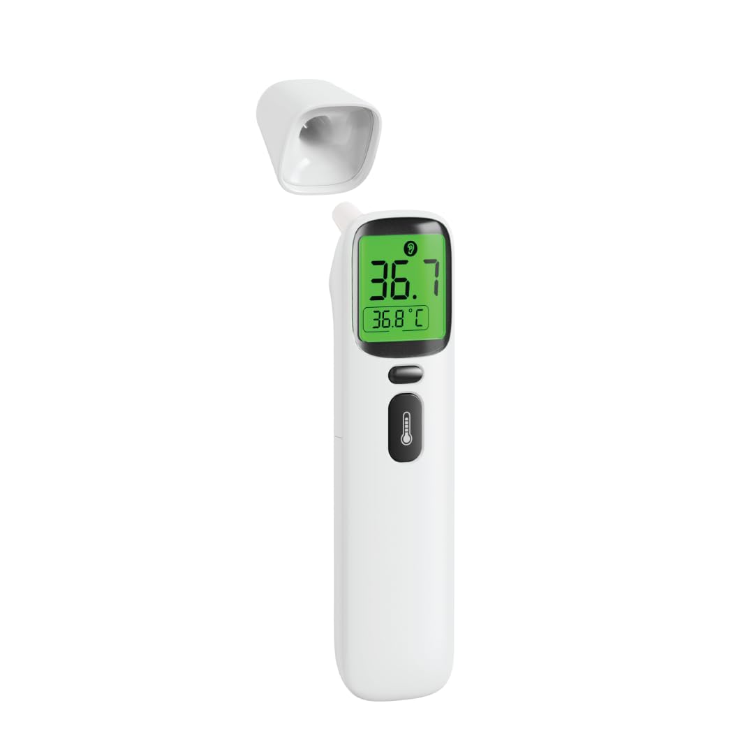 Digitales Fieberthermometer für Babys, Kinder und Erwachsene, Infrarot-Thermometer zur Fiebermessung, Fieberalarm, Stirnthermometer berührungslos, Fiebermessgerät vielseitig einsetzbar
