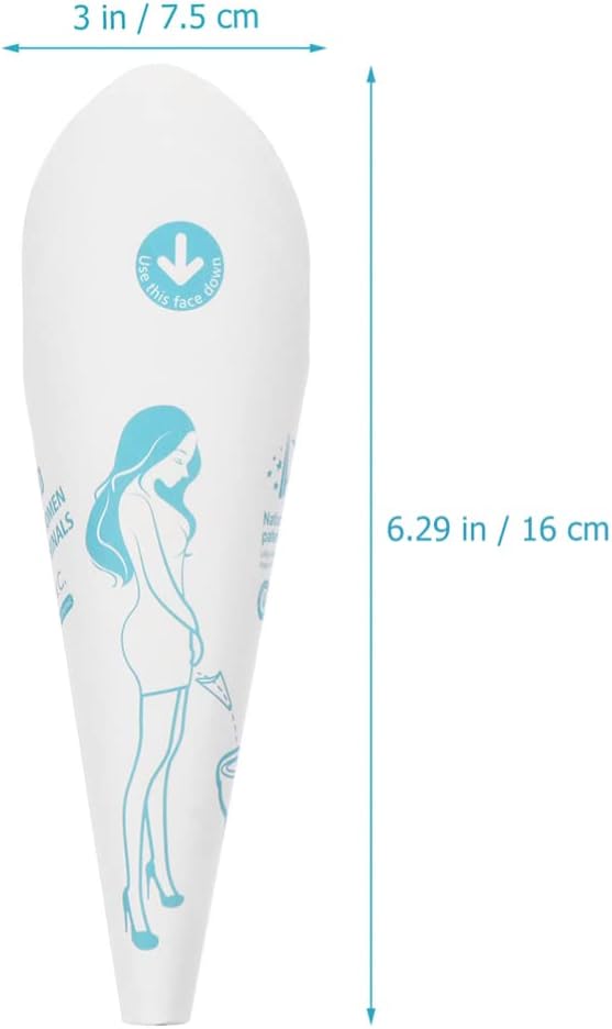 EXCEART 30 Stück tragbarer Urintrichter für Damen, Einweg-Urinal für Outdoor-Aktivitäten, Camping und Reisen, leichte und praktische Damen-Accessoires – Bild 2