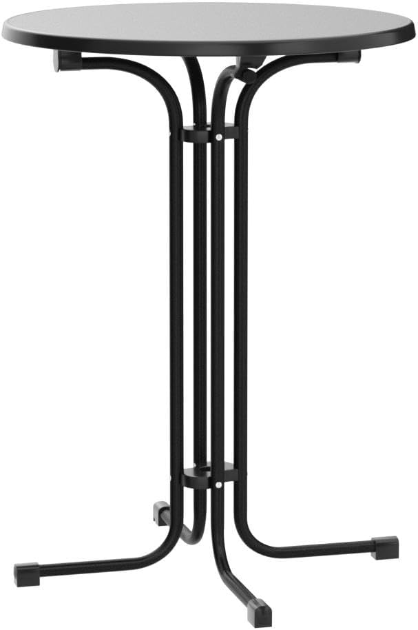 Beautissu Gastro-Bistrotisch klappbar Ø 80 cm Sylt Outdoor-Bistrotisch rund anthrazitgrau – wetterfester Klapptisch in Gastro-Qualität & hitzebeständig – Bild 5