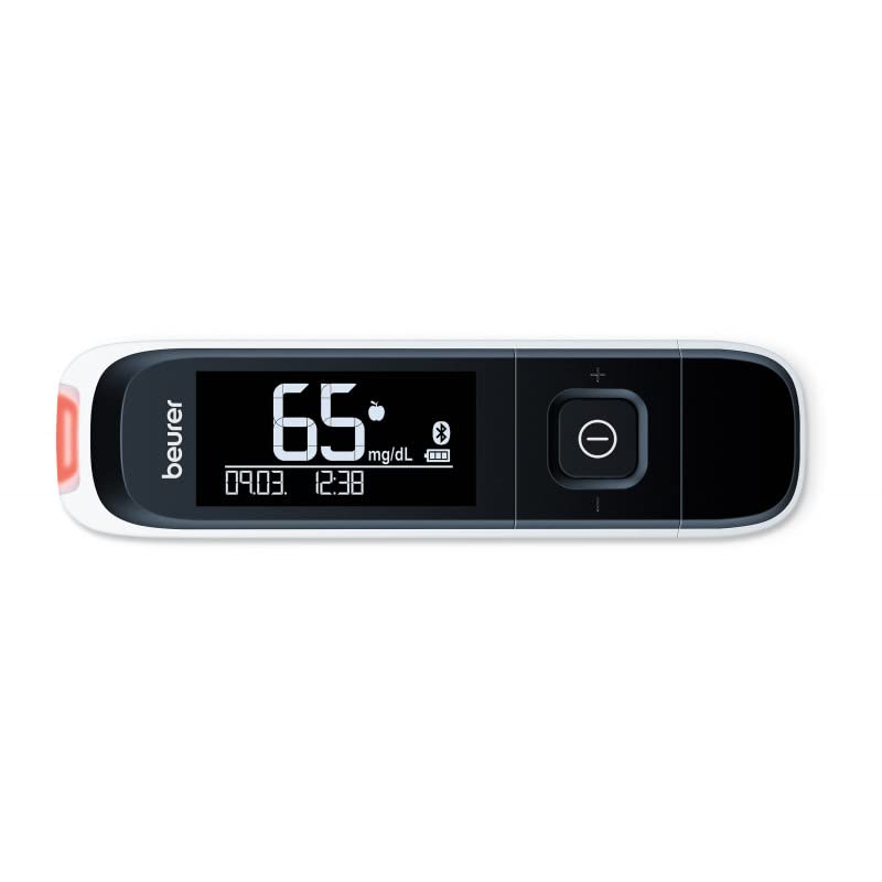 Beurer Medical GL 60 mg/dl Blutzuckermessgerät mit Plug-in-USB, Stechhilfe, 10 Teststreifen, steril, 10 Lanzetten mit praktischem Etui – Bild 3