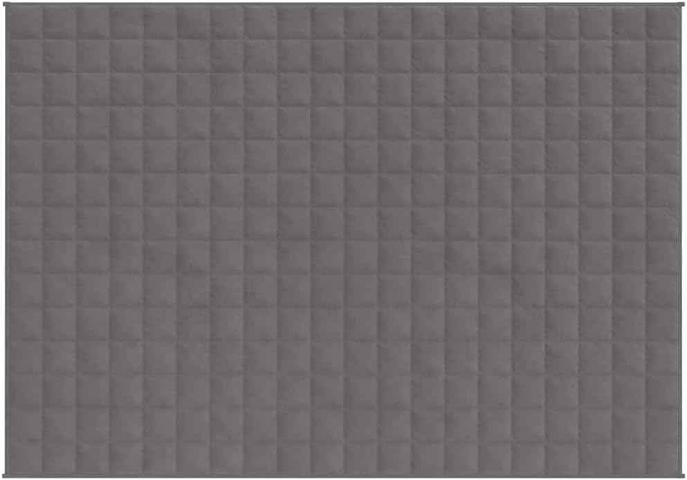 Gewichtsdecke aus gebürstetem Polyester mit Glasperlenfüllung, wärmend, kuschelig weich, Gewichtsdecke, Winterdecke, für Schlafzimmer, Sofa, grau, 150 x 200 cm, 7 kg – Bild 3