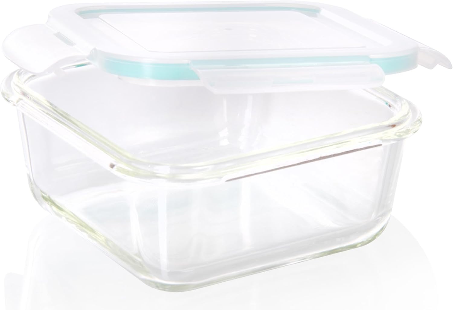 wenco Glas-Fresh-Box 690 ml – Frischhaltedose aus Borosilikatglas, auslaufsichere Glasdose mit Klickverschluss und Silikondichtung, ofenfest bis 280 °C, gefriergeeignet bis -20 °C – Bild 2