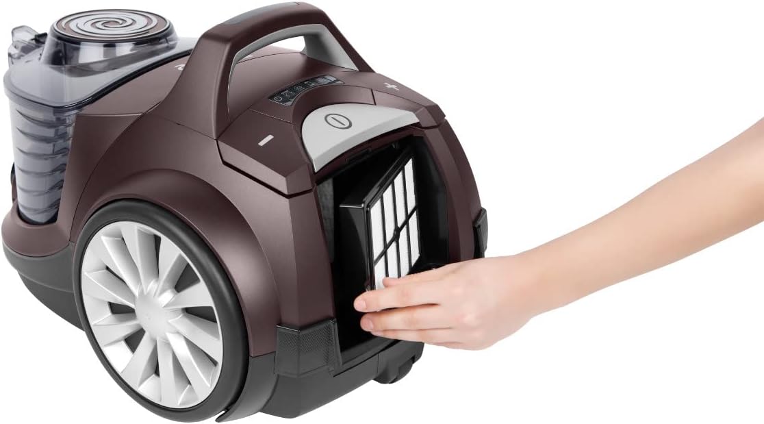 arnica - Beutelloser Staubsauger 750 Watt I 70 dB I 5 Düsen ideal für Tierhaare I 3 Liter I HEPA 13 Filter für Allergiker I Beutelloser Staubsauger klein I Staubsauger I Staubsauger I Staubsauger Tierhaare Braun – Bild 9