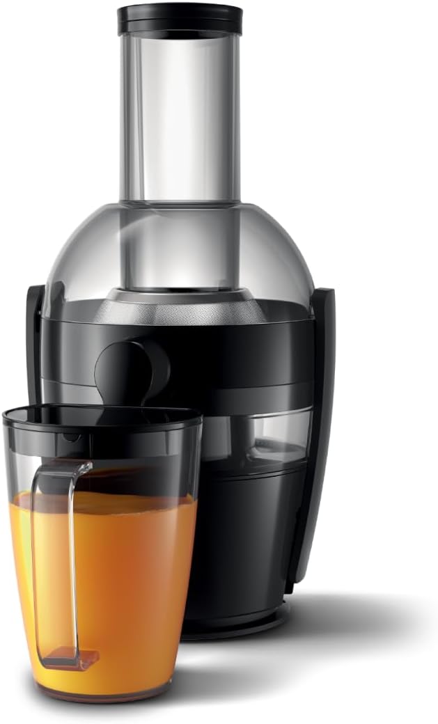 Philips HR1856/70 Entsafter (800 W, 2 Liter Fassungsvermögen, QuickClean-Technologie, inklusive Saftbehälter) – Bild 2