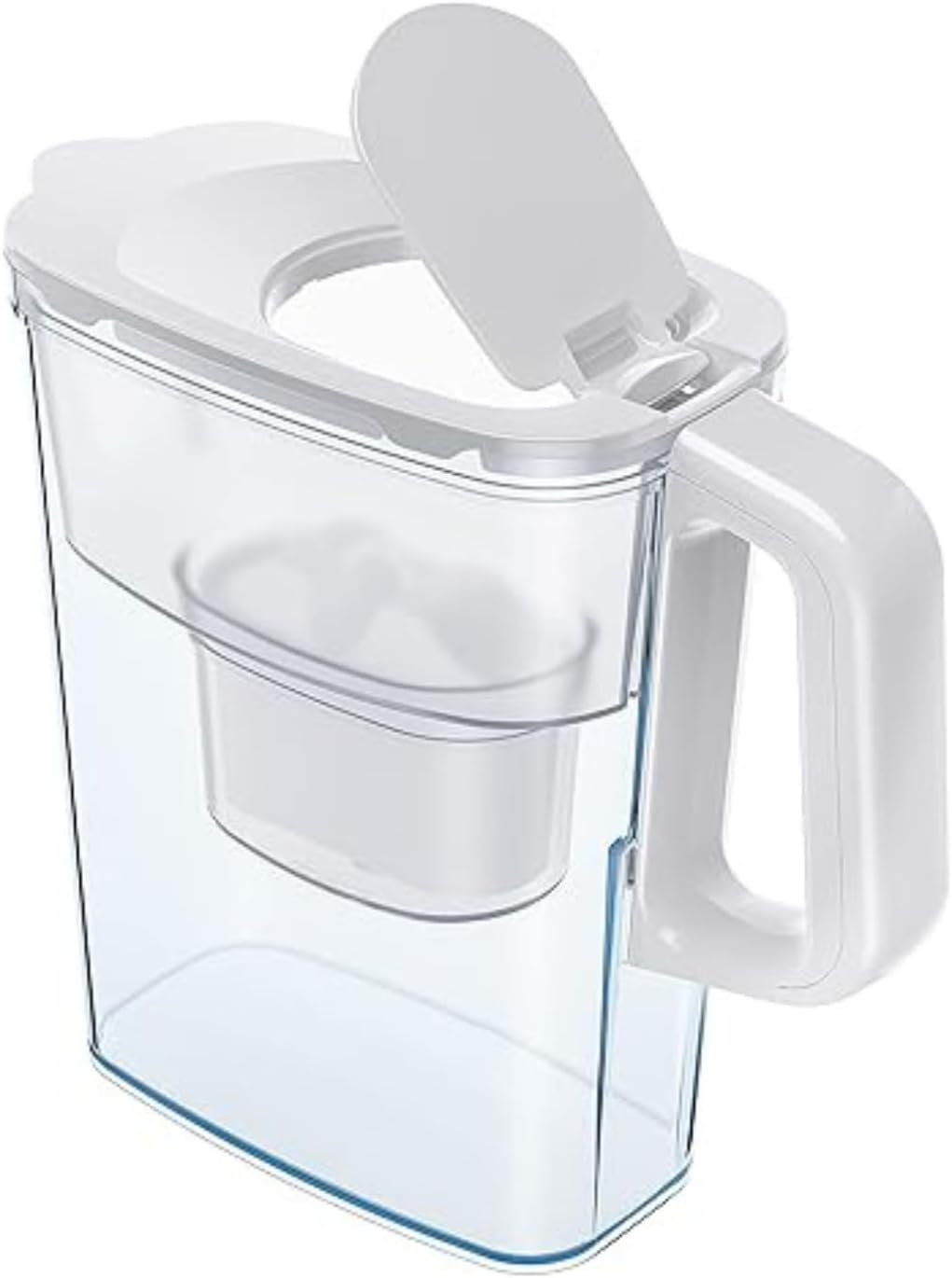 AQUAPHOR Kompakter Wasserfilterkrug mit 1 Maxfor+ Kartusche, 2,4 l, Weiß, ideal für die Kühlschranktür und kleine Küchen – Bild 3