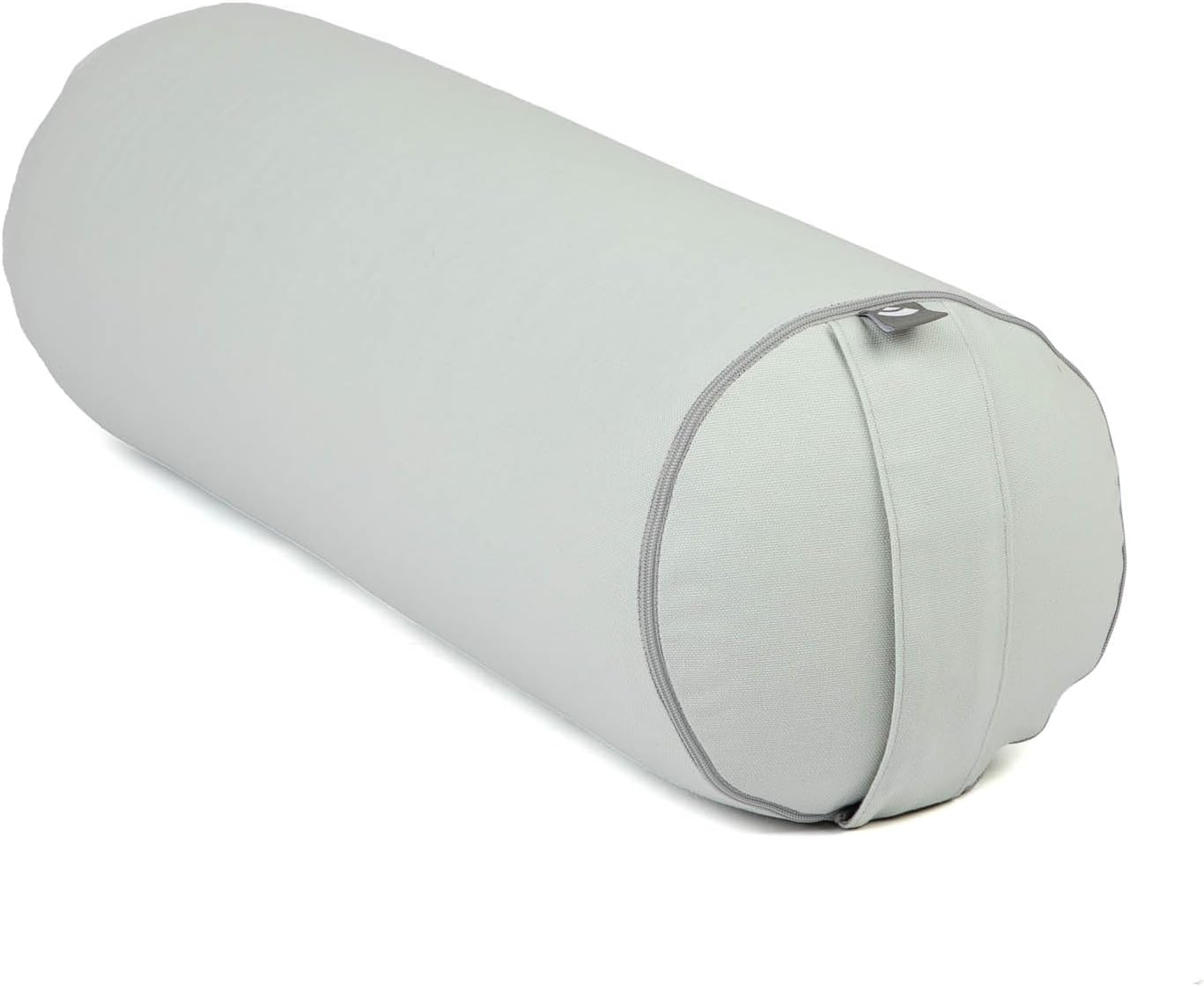 Bodhi Yoga Bolster Rolle Durchmesser 22 cm | Yogarolle mit Bio-Dinkelfüllung | Yogakissen für restauratives und Yin-Yoga | Waschbarer Bezug aus Baumwolle | Pilateskissen mit Tragegurt