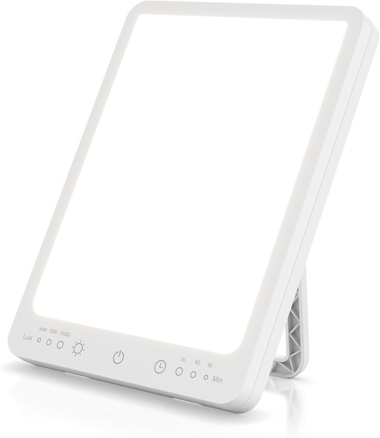 CSL – Tageslichtlampe dimmbar – Simulation von Tageslicht – LED-Lichttherapie – Tageslichtlampe – Flimmer- und UV-freie LED-Technologie – 3 Helligkeitsstufen – bis zu 10000 LUX