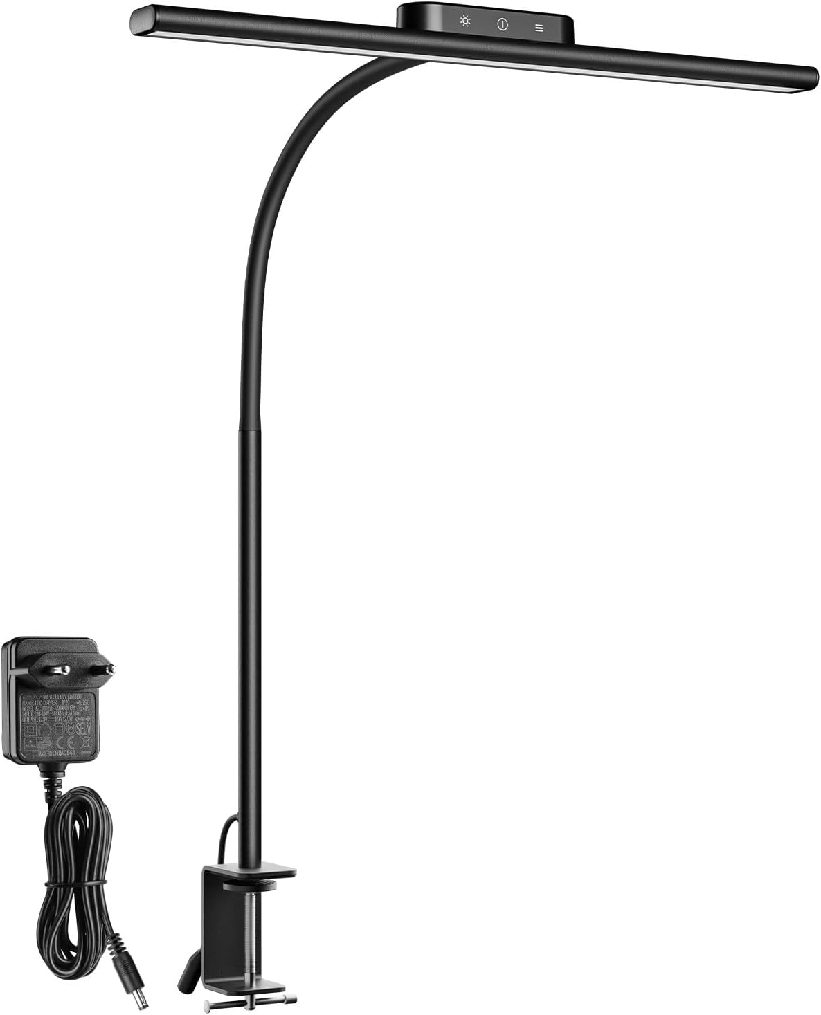 Lepro 11W Schreibtischlampe LED Klemmbare, augenfreundliche und dimmbare Schreibtischlampe, 5 Farbtemperaturen und 5 Helligkeitsstufen, mit flexiblem Schwanenhals, für Home Office und Büro, Schwarz – Bild 8