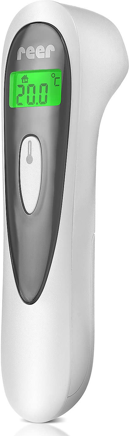 Reer Color SoftTemp 3-in-1 Infrarot-Fieberthermometer für Babys mit visueller Fieberwarnung, weiß – Bild 2