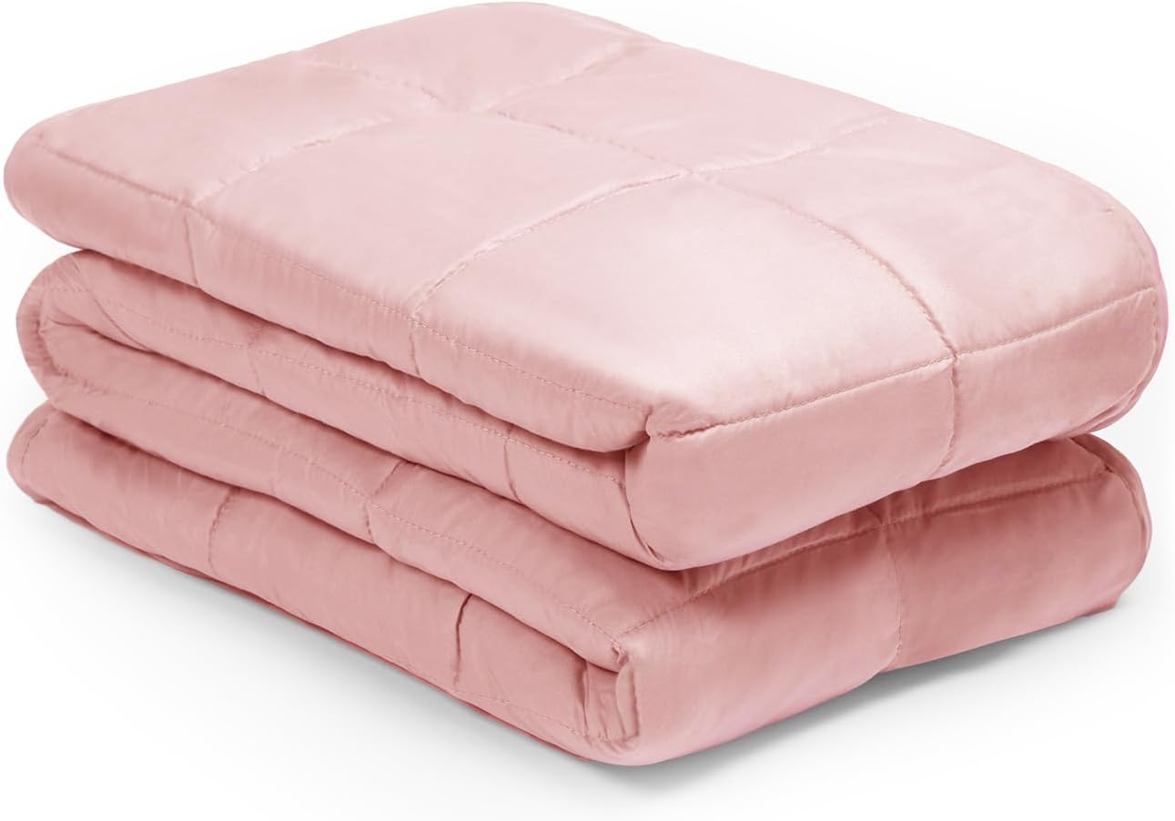 Brentfords Gewichtsdecke 8 kg, Decke für Erwachsene, 150 x 200 cm rosa – schwere Decke zum Schlafen – (Haftungsausschluss: Nur für Kinder ab 3 Jahren geeignet) – Bild 8