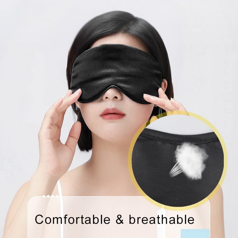 24 Stück Schlafmasken für Seitenschläfer, ultraweiche Augenmaske, Schlafmasken, lichtblockierende Augenbinde zum Schlafen mit verstellbarem Riemen für Männer, Frauen, Kinder – Bild 6
