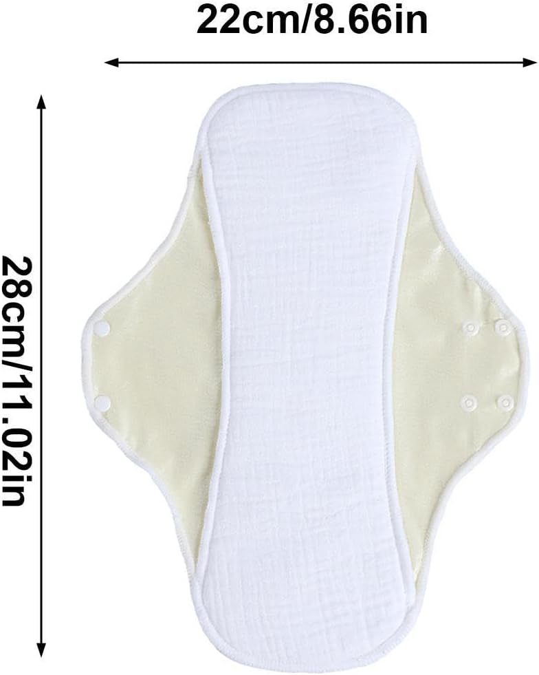 Strapazierfähige Menstruationseinlage aus Stoff, weiche, atmungsaktive Damenbinde, auslaufsicheres Design mit mehrschichtigem Saugkern, hochwertiges Baumwollmaterial, bequeme Passform, Hygieneprodukt für – Bild 6
