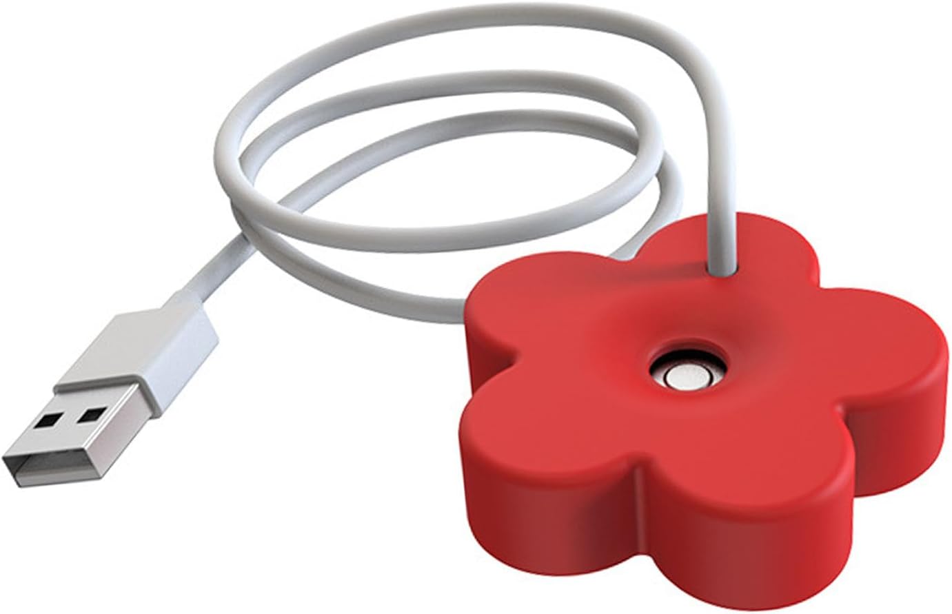 Tnfeeon Mini-Luftbefeuchter, USB, tragbar, Ultraschall-Zerstäuber, Luftbefeuchter, 8-Stunden-Timer für Schlafzimmer und Büros (rot) – Bild 6