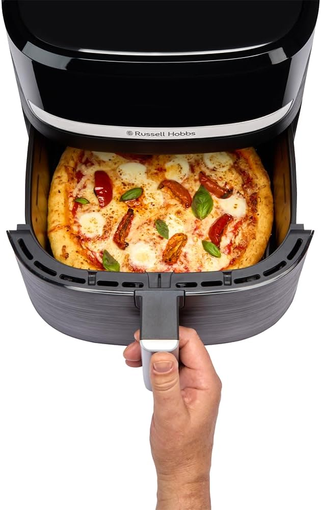 Russell Hobbs SatisFry 27632-56 Heißluftfritteuse XXL, 8,3 l, kompaktes Gehäuse, sehr leise, Pizza-Durchmesser 26 cm (9 Programme, spülmaschinenfest, Fritteuse ohne Öl, Touchscreen, Grillen, Backen) – Bild 6