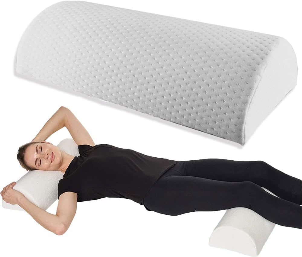 Kniekissen für Seitenschläfer, langes Beinkissen, Schoßkissen, Memory-Schaum, kann als Nackenkissen, Lendenkissen, Beinkissen, Knöchelkissen verwendet werden – Bild 6