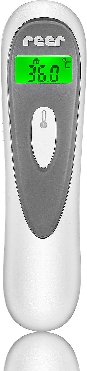 Reer Color SoftTemp 3-in-1 Infrarot-Fieberthermometer für Babys mit visueller Fieberwarnung, weiß – Bild 3