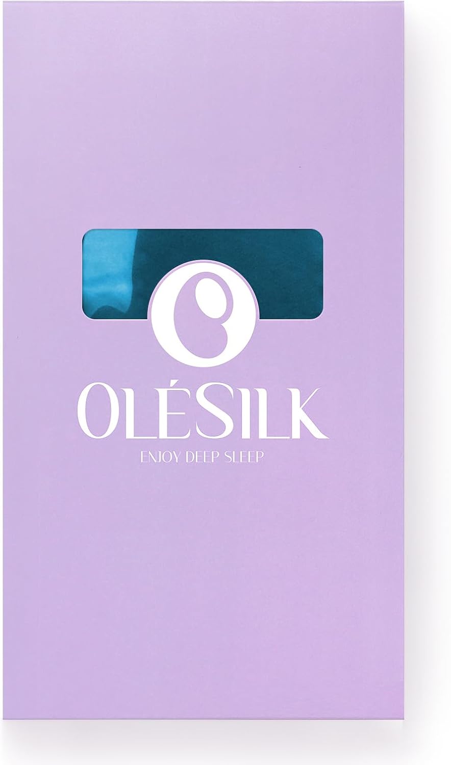 OLESILK Schlafmaske aus 100 % Maulbeerseide, Augenmaske mit verstellbarem Kopfband für Männer und Frauen, große Schlafmaske und Augenbinde für Nachtschlaf, Reisen und Nickerchen, Pfauenblau – Bild 2
