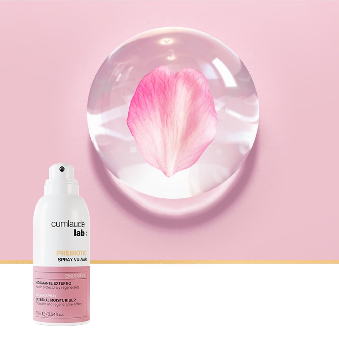 Cumlaude Lab – Präbiotisches Spray, Intim-Vulva-Nebel, mit Hyaluronsäure, Probiotika und Präbiotika, Reishi und Centella Asiatica, schützt, regeneriert, spendet Feuchtigkeit und beruhigt – 75 ml – Bild 2