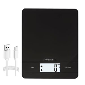 NUTRI FIT Digitale Küchenwaage, ho...