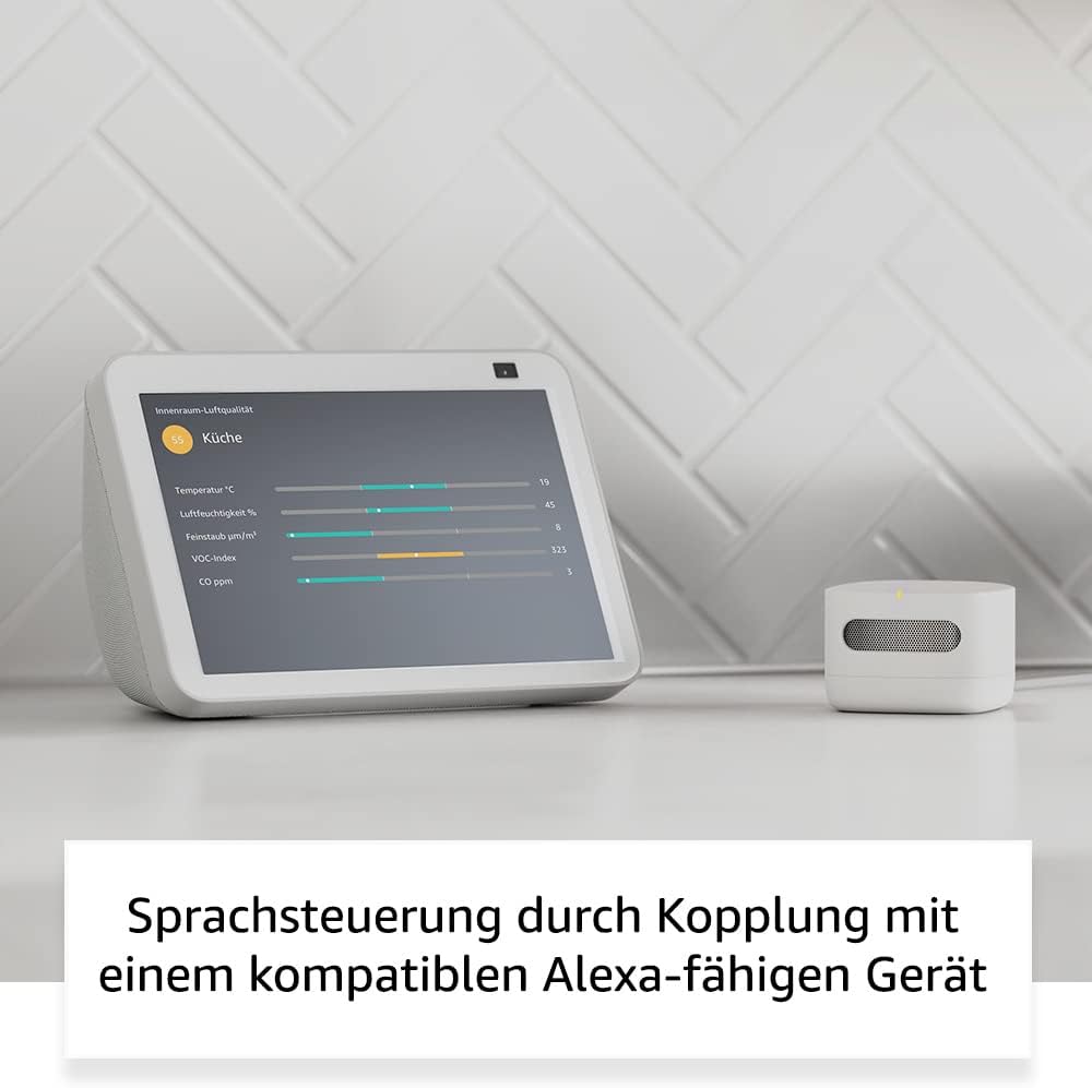 Amazon Smart Air Quality Monitor | Kennen Sie Ihre Luft, funktioniert mit Alexa, zertifiziertes Gerät für Menschen – Bild 5
