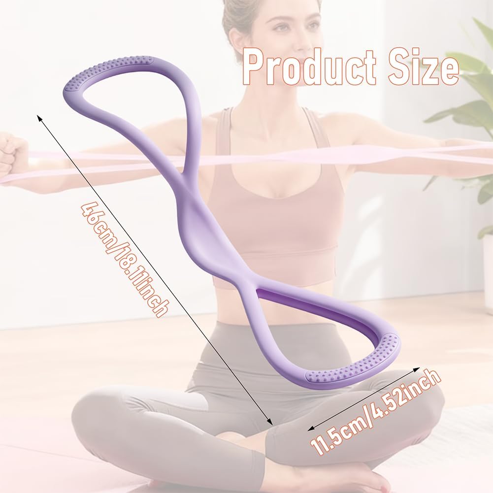 Klimmzugbänder – Hochwertige Widerstandsbänder (25 LB) | 8-förmiges Fitnessband für Schultertraining, Dehnung und Kraftaufbau, ideal für Yoga, Dehnübungen und Brustmuskeltraining – Bild 2