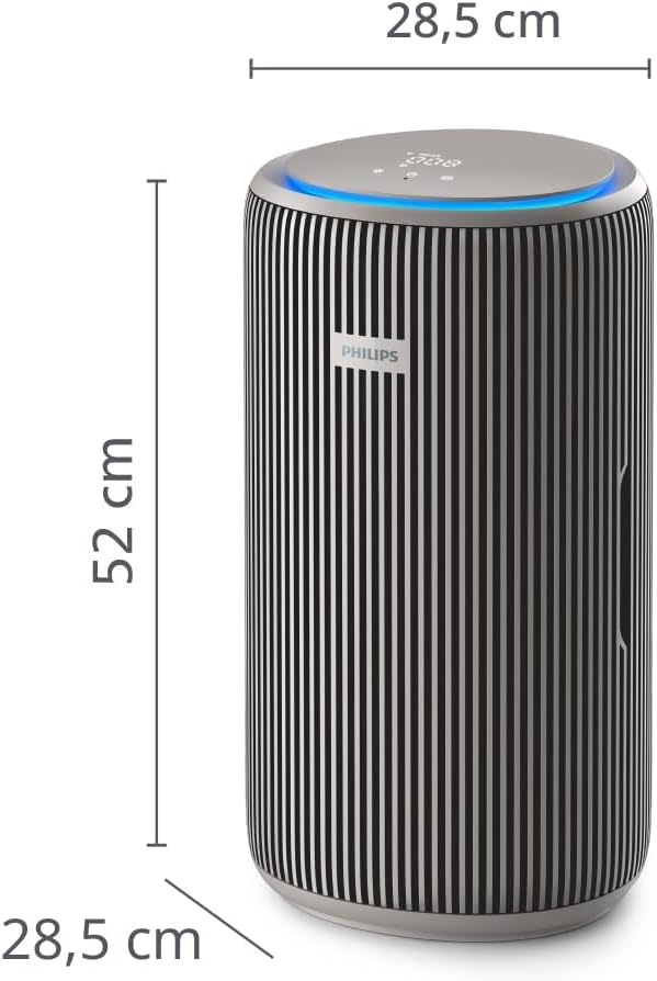 Philips PureProtect 3200-Serie: Intelligenter Luftreiniger, HEPA- und Aktivkohlefilter, CADR 500 m³/h für 130 m², extrem leise und energieeffizient, fängt 99,97 % Allergene ein (AC3210/12) – Bild 9