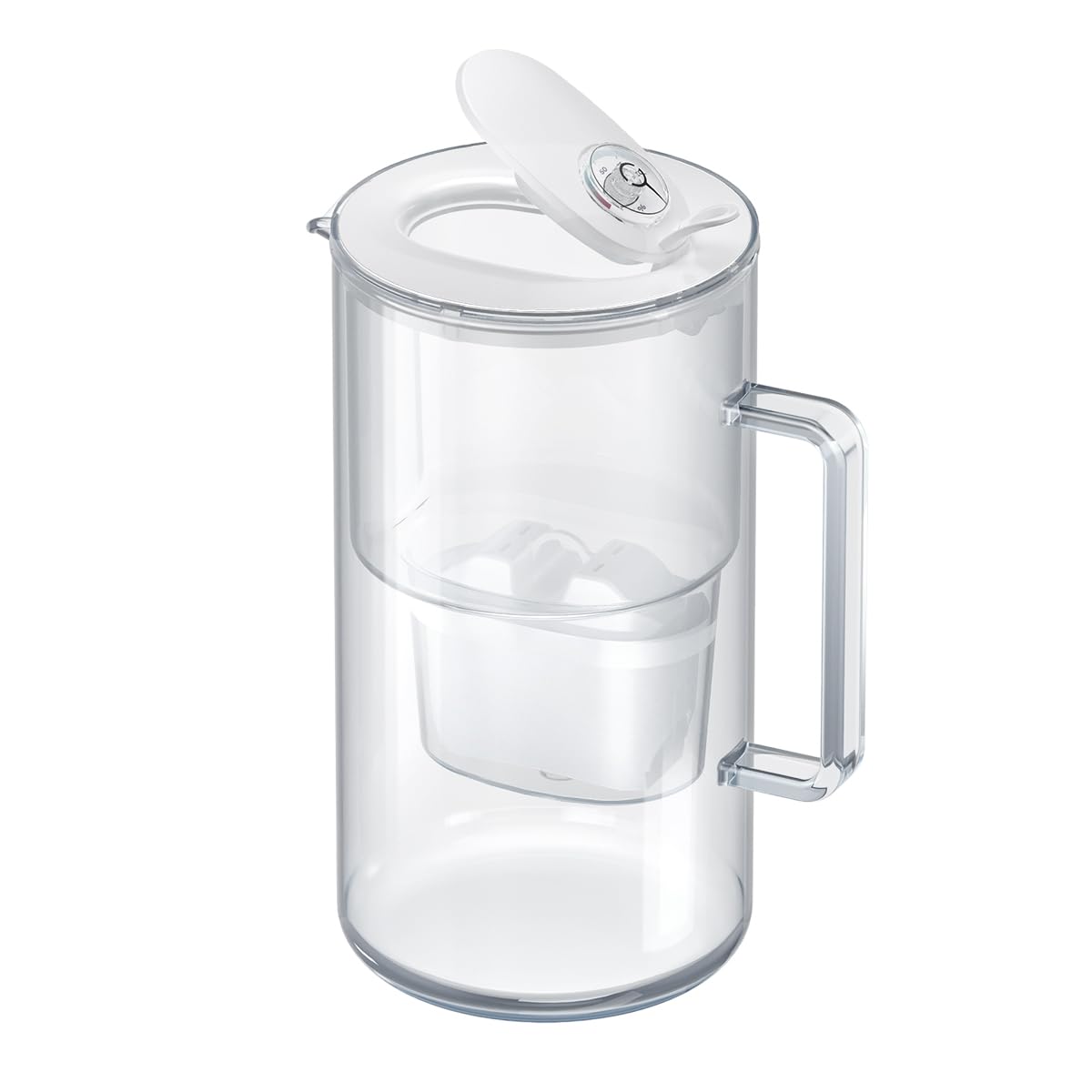 AQUAPHOR Glas – Wasserfilterkrug aus robustem Glas, 2,5 l, inklusive 1 x Maxfor+ Filterkartusche, weiß – Bild 2