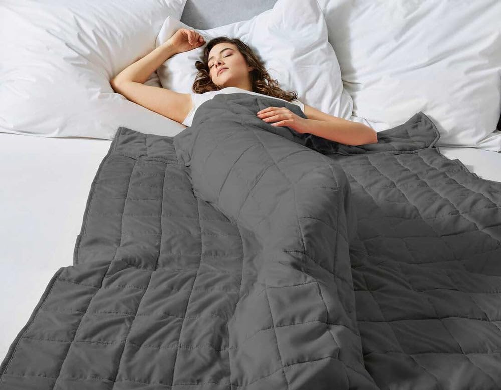 Gewichtsdecke 135 x 200 cm 6 kg Therapiedecke Entspannungsdecke Beere – Bild 7