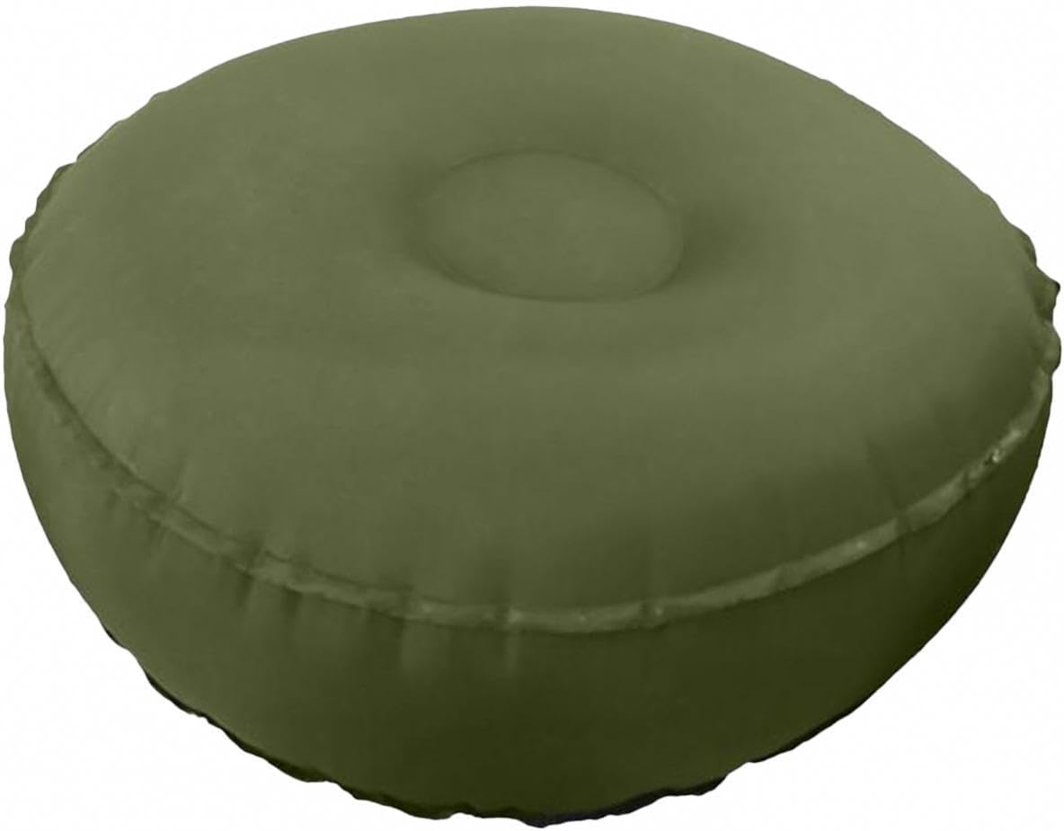 Ergonomisches, aufblasbares Meditationskissen, vielseitige Stützmatte, atmungsaktiv, leicht, TPU, verstellbar, geeignet für Meditation, grün