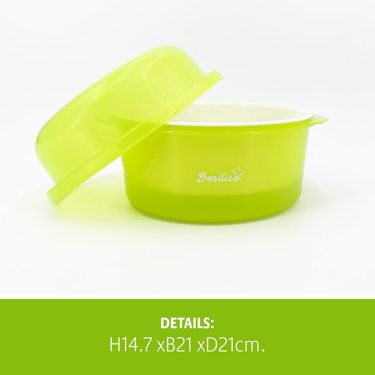 Basilico Mikrowellen-Kartoffelkocher, Dampfgarer für Kartoffeln und anderes Gemüse, energiesparende und schnelle Zubereitung, spülmaschinenfest, Durchmesser 23 cm – Bild 8