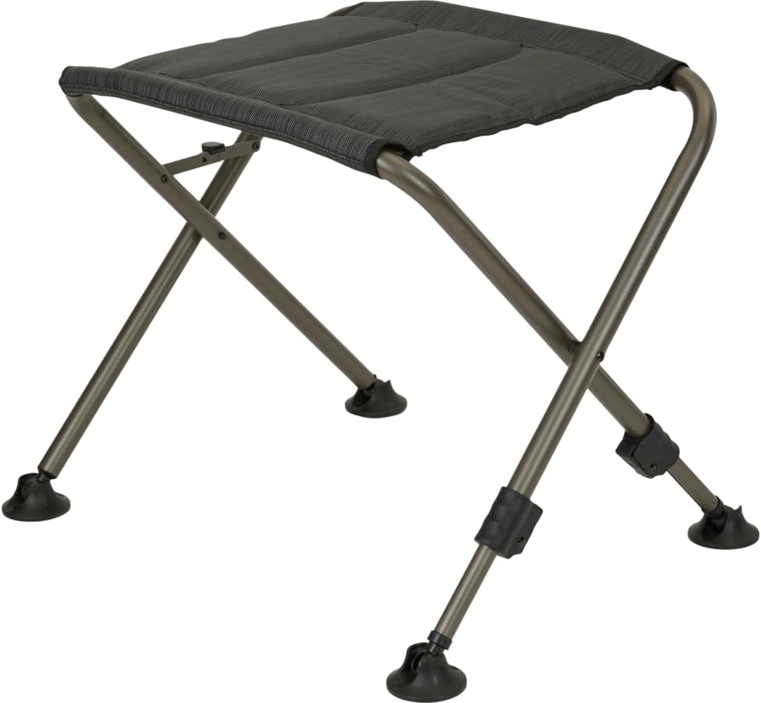 BERGER Slimline Beinstütze, Klapphocker, Camping-Fußhocker, Outdoor, belastbar bis 100 kg, Campinghocker, Campingstuhl, Fußstütze, klappbar, leicht und stabil, als Hocker oder Fußstütze
