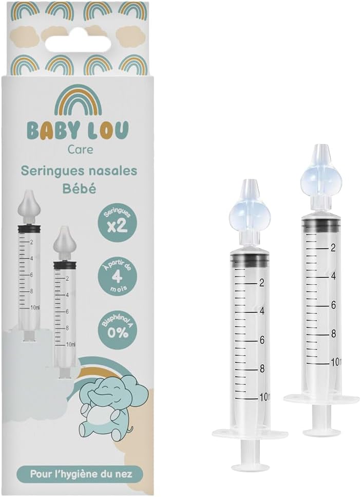 Nasenspritzen für Babys, 2er-Set, Nasenreinigung & Nasenspülung, wiederverwendbar & BPA-frei, ab 4 Monaten
