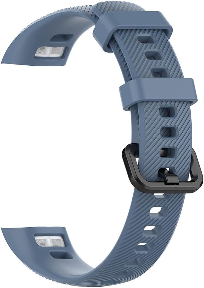 Silikonarmband für Honor Band 5 / Band 4, Sportuhrenarmband, wasserdicht, langlebig, Rock Blue – Bild 2