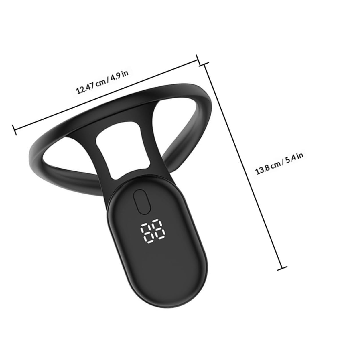 Angoily Ergonomischer Haltungstrainer mit Vibrationen und LCD-Sensor, praktischer Haltungskorrektor für Schüler zur Unterstützung einer gesunden Sitzhaltung im Büro und in der Schule – Bild 2
