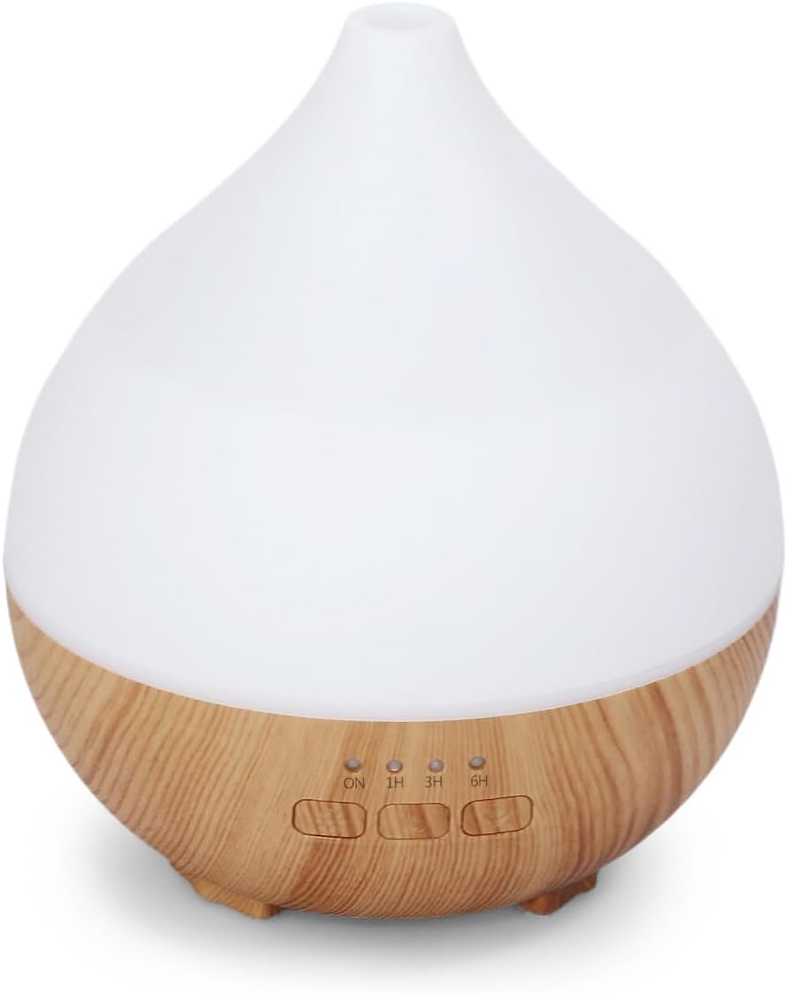 Flintronic Aroma-Diffusor, 100 ml, Ultraschall-Luftbefeuchter, Aromatherapie-Öl-Diffusor, Diffusor für ätherische Öle, Duftöl-Diffusor mit 7 farbigen LED-Lichtern und automatischer Abschaltfunktion – Bild 9