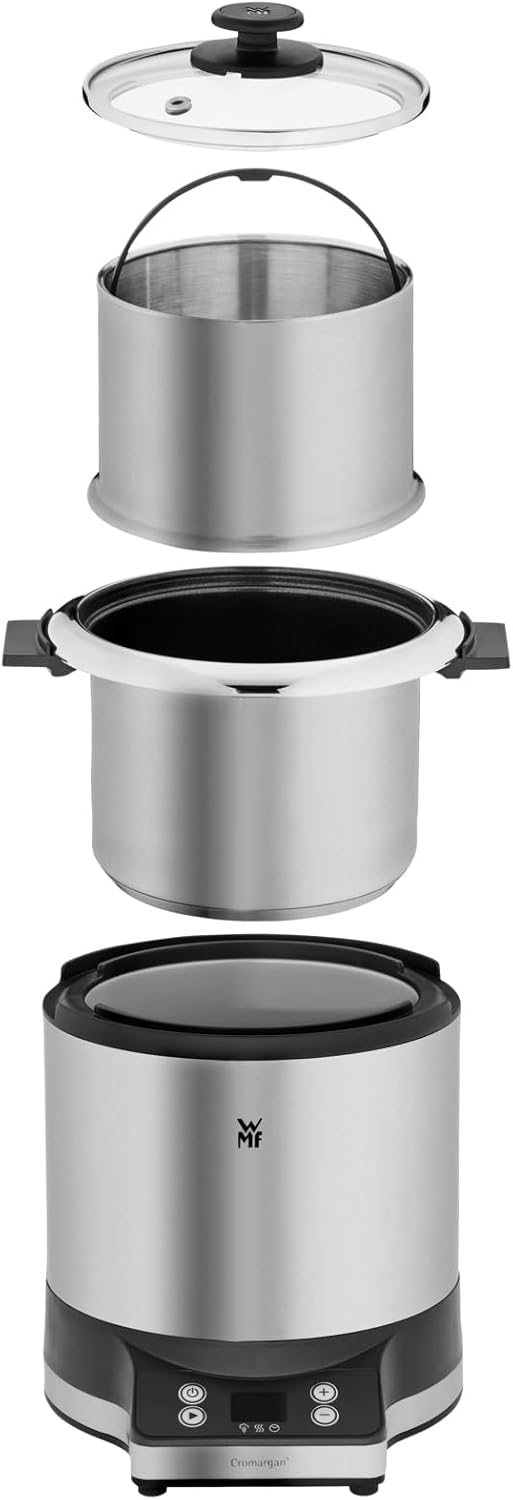 WMF KÜCHENminis® Reiskocher mit Lunch-to-Go-Box, Dampfgarer, platzsparend, extra To-Go-Deckel verwandelt den Innentopf (1,0 Liter) in eine sichere Lunchbox To-Go ohne Lebensmitteltransfer, 220 W – Bild 7