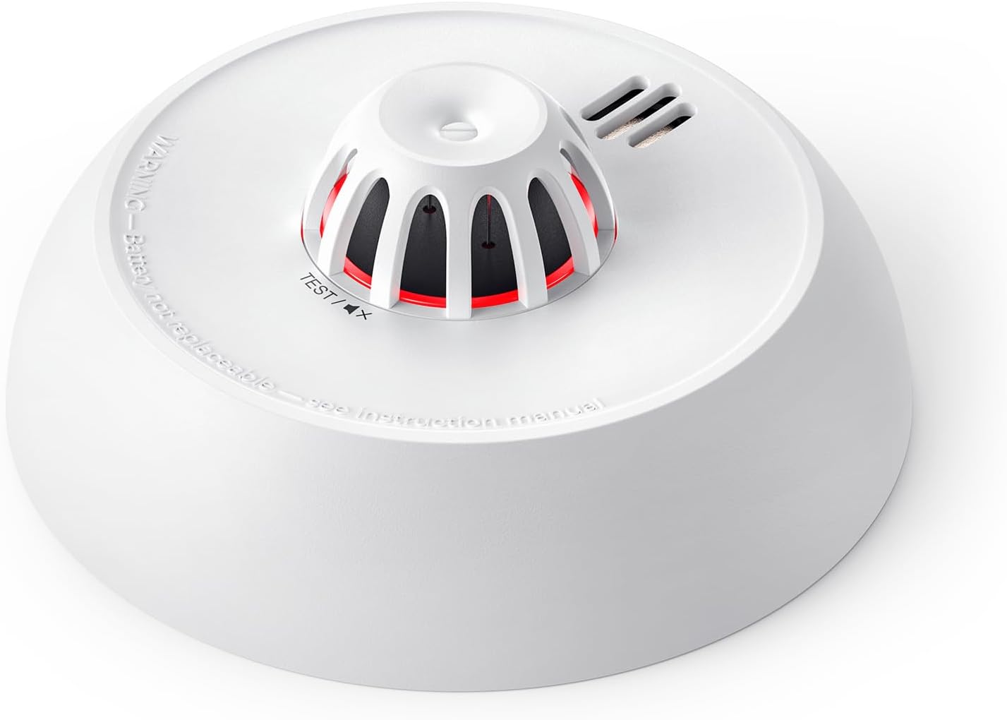 X-Sense Standalone-Wärmemelder, Wärmemelder mit 10-Jahres-Batterie (versiegelt), LED-Anzeige und Stummschalttaste, geeignet für die Küche, schnelle Hitzeerkennung, XH02, 1 Packung